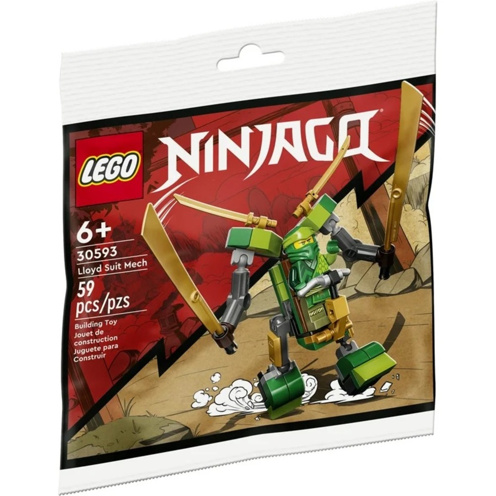 🆕 LEGO Ninjago Lloyd Suit Mech 30593 ~ New in original sealed packaging ~ 59 pcs